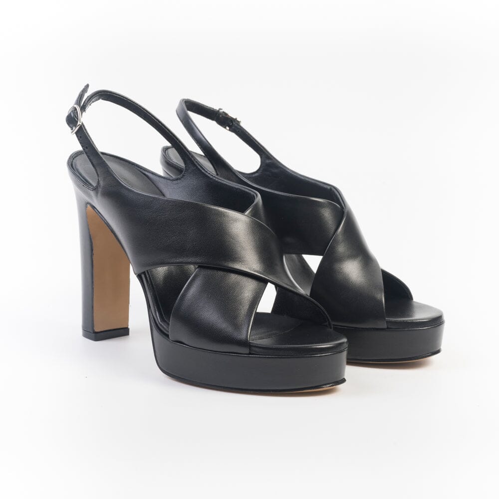 GUGLIELMO ROTTA - Sandali con Tacco - Gala - 7543 - Nappa Nera Scarpe Donna GUGLIELMO ROTTA