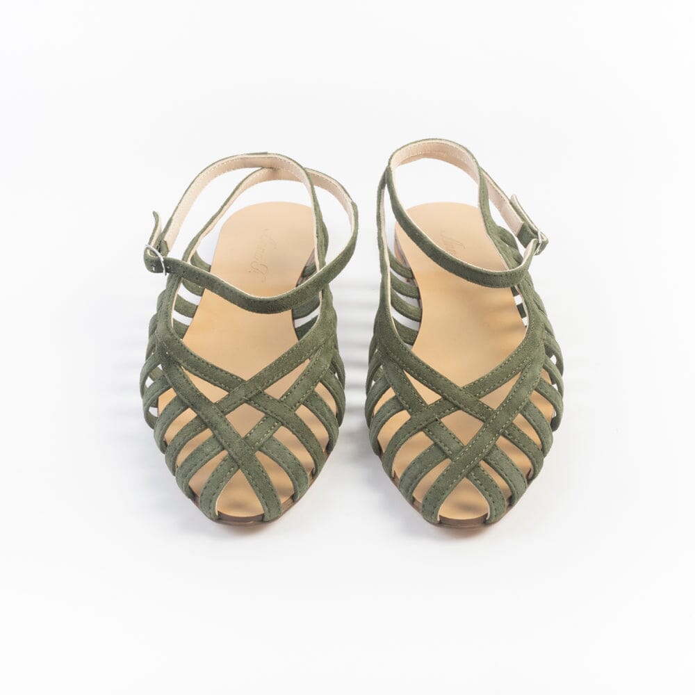 ANNA F. - Sandali 513 - Camoscio Militare Scarpe Donna Anna F.