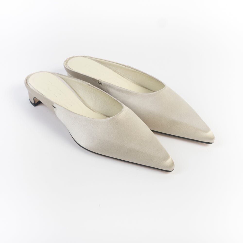 POEVE - Sabot - OF52 - Raso Champagne Scarpe Donna POESIE VENEZIANE