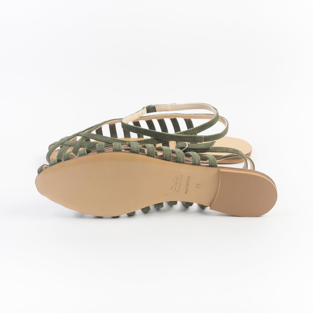 ANNA F. - Sandali 513 - Camoscio Militare Scarpe Donna Anna F.