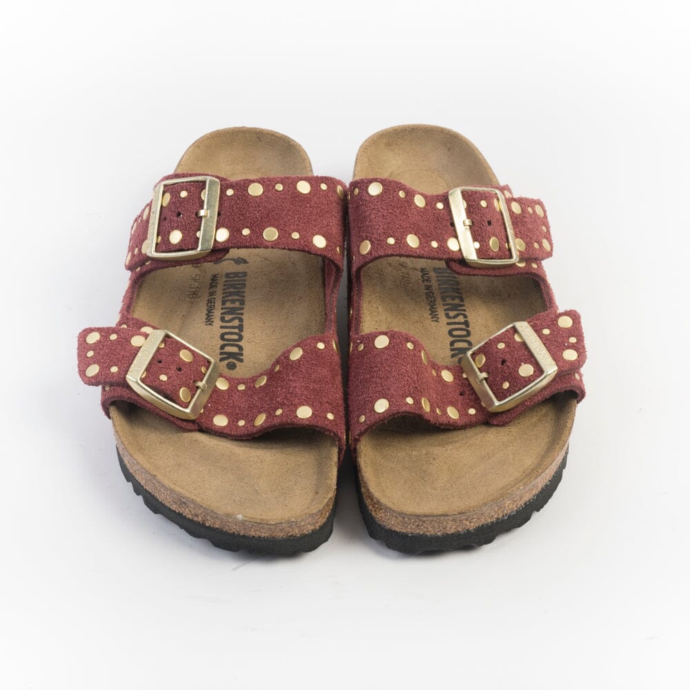 BIRKENSTOCK - Sandali bassi 1030463- Arizona BS - Rivetti Bordeaux Scarpe Donna BIRKENSTOCK