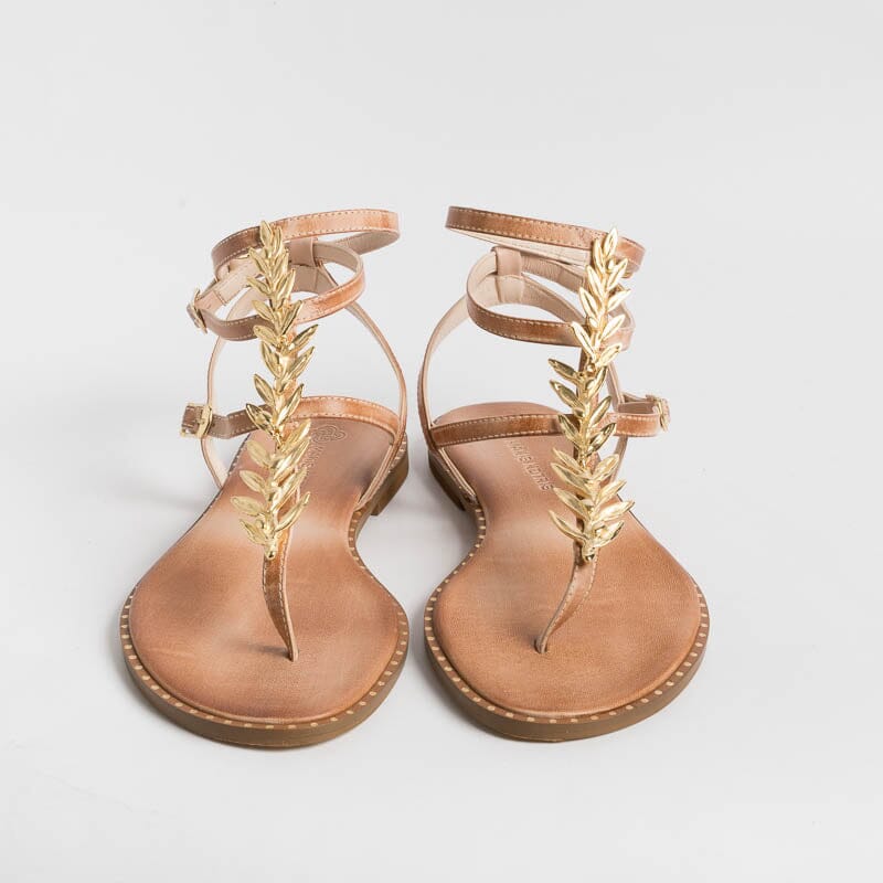 MAKIS KOTRIS - Sandali Bassi Infradito K770 - Naturale Scarpe Donna MAKIS KOTRIS