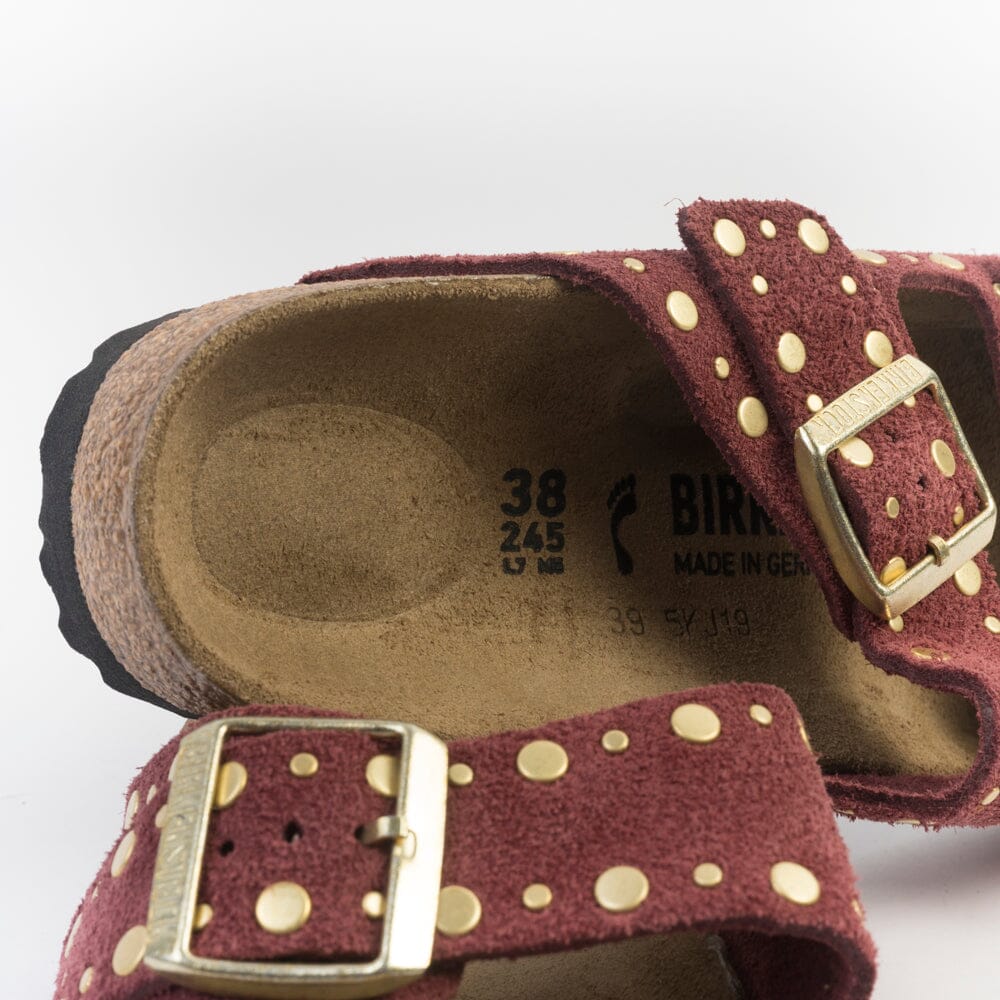 BIRKENSTOCK - Sandali bassi 1030463- Arizona BS - Rivetti Bordeaux Scarpe Donna BIRKENSTOCK