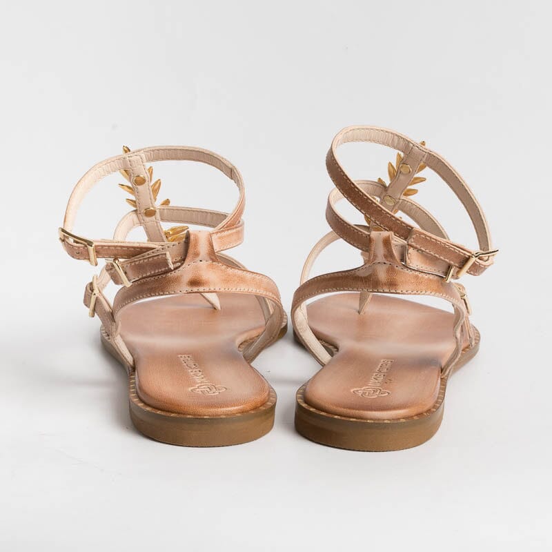 MAKIS KOTRIS - Sandali Bassi Infradito K770 - Naturale Scarpe Donna MAKIS KOTRIS