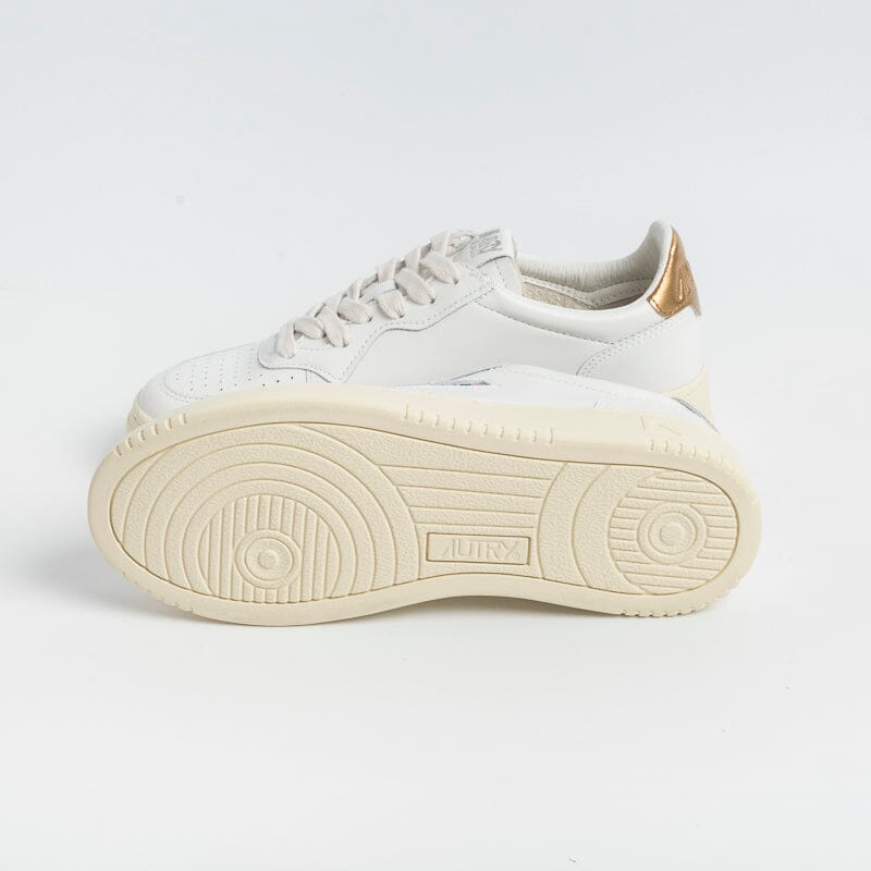 AUTRY LL61 - Sneakers LOW WOM ALL LEAT - Bianco/Bronzo Scarpe Donna AUTRY - Collezione donna 