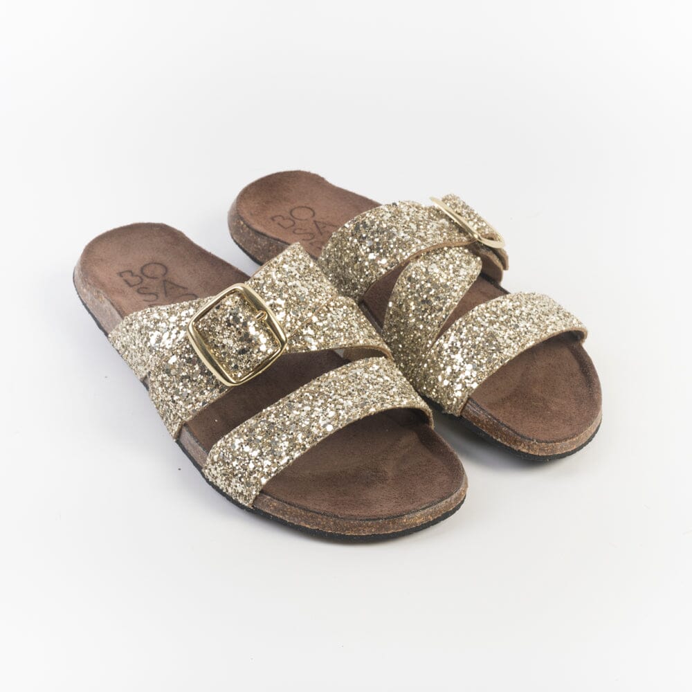 BOSABO - Sandali bassi - 486 - Glitter Gold Scarpe Donna BOSABO