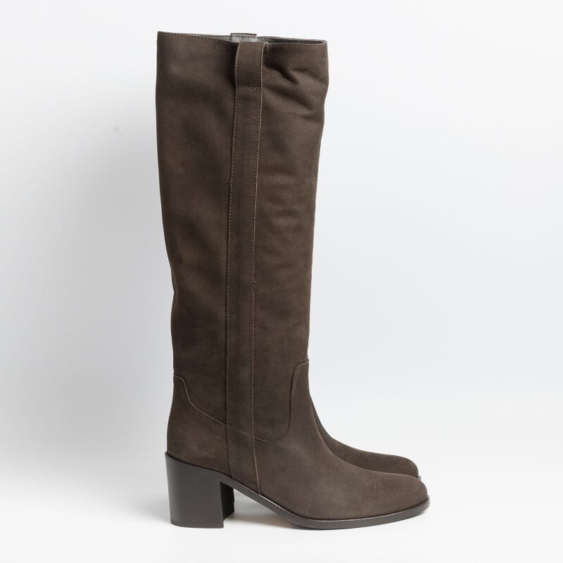 VIA ROMA 15 - Stivali - 3961 - Nabuk Testa di Moro Scarpe Donna Via Roma 15