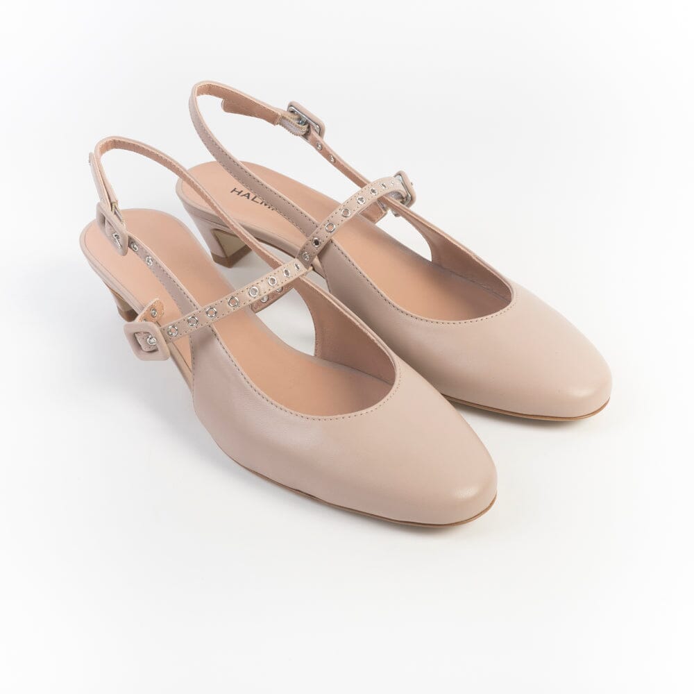HALMANERA - Sling Back - Dina 14 - Naturale Scarpe Donna HALMANERA