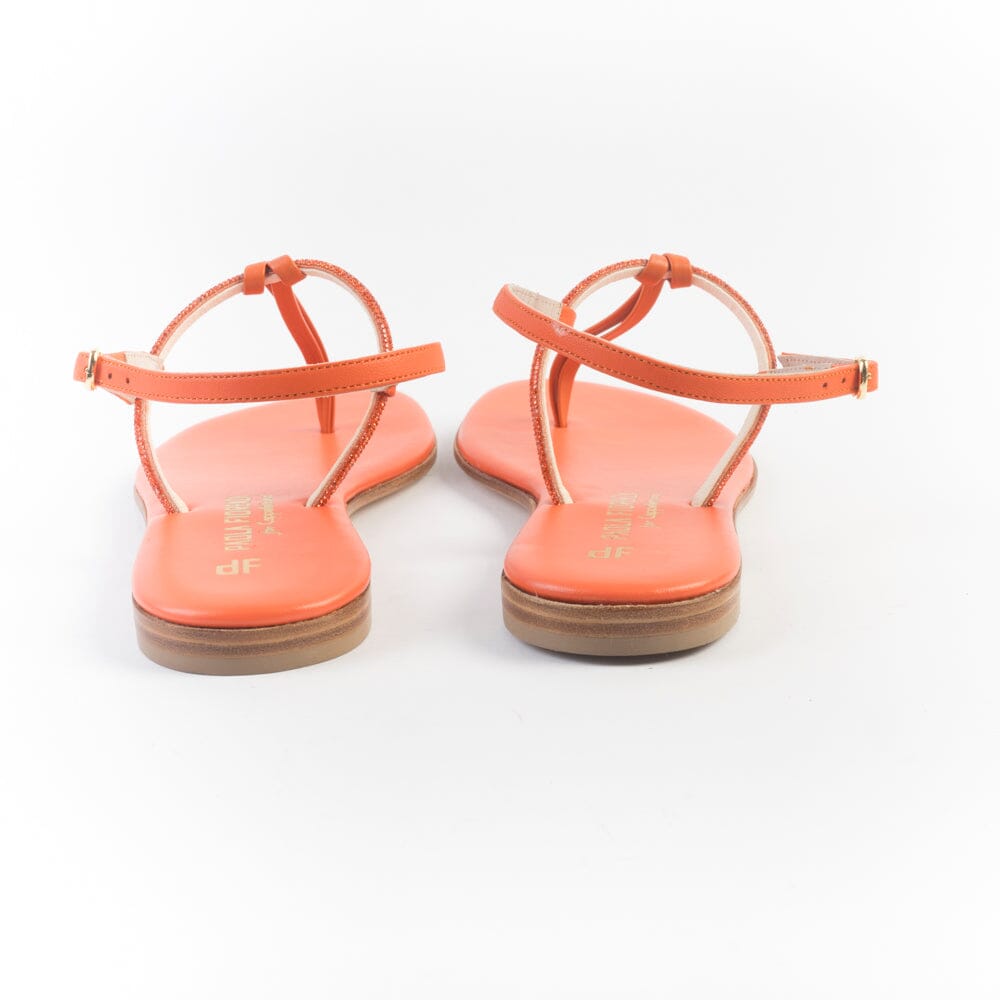 PAOLA FIORENZA - Sandali bassi infradito in microcristalli - FD05 - Arancione Scarpe Donna PAOLA FIORENZA