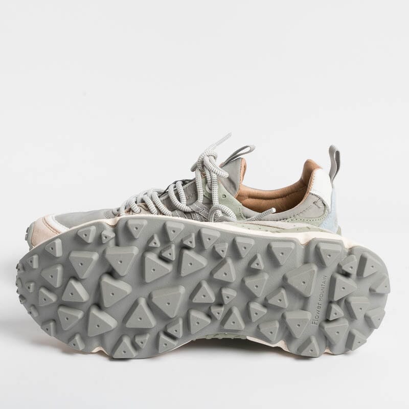 FLOWER MOUNTAIN - Sneakers Yamano 1M15 - Grigio/ Rosa Scarpe Donna FLOWER MOUNTAIN