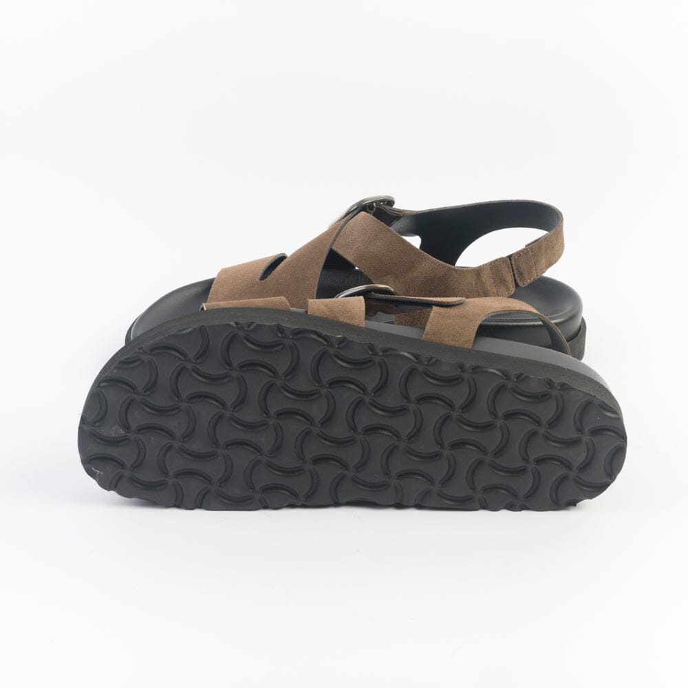 CappellettoShop - Sandali Bassi - 214 - Camoscio Moka Scarpe Donna CAPPELLETTO 1948
