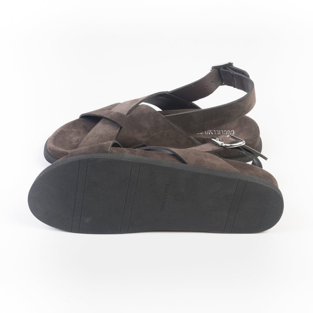 GUGLIELMO ROTTA - Sandali bassi - Twill Velour - 7578 - Ebony Scarpe Donna GUGLIELMO ROTTA