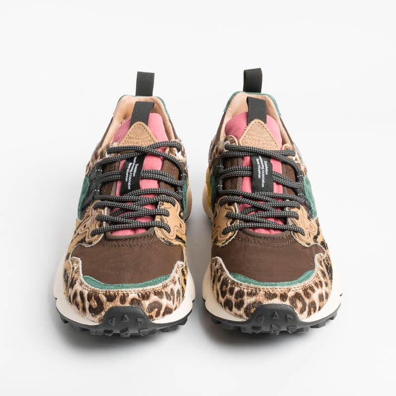 FLOWER MOUNTAIN - Sneakers Yamano 3D31- Marrone /Pony Scarpe Donna FLOWER MOUNTAIN