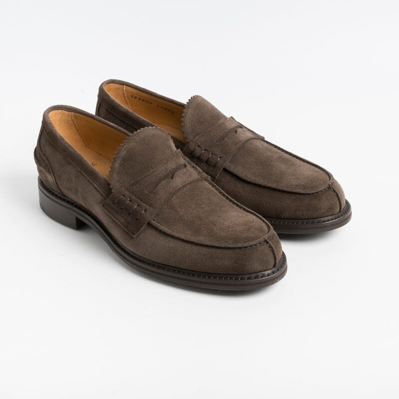 BERWICK 1707 - 11053 - Moccasin - Dark Brown Suede Men's Shoes Berwick 1707