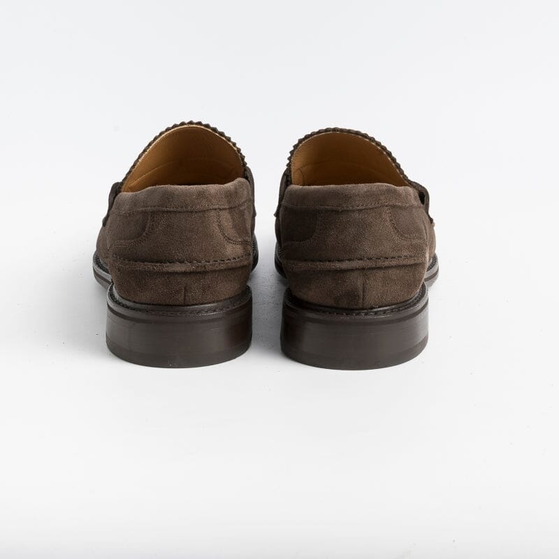 BERWICK 1707 - 11053 - Moccasin - Dark Brown Suede Men's Shoes Berwick 1707