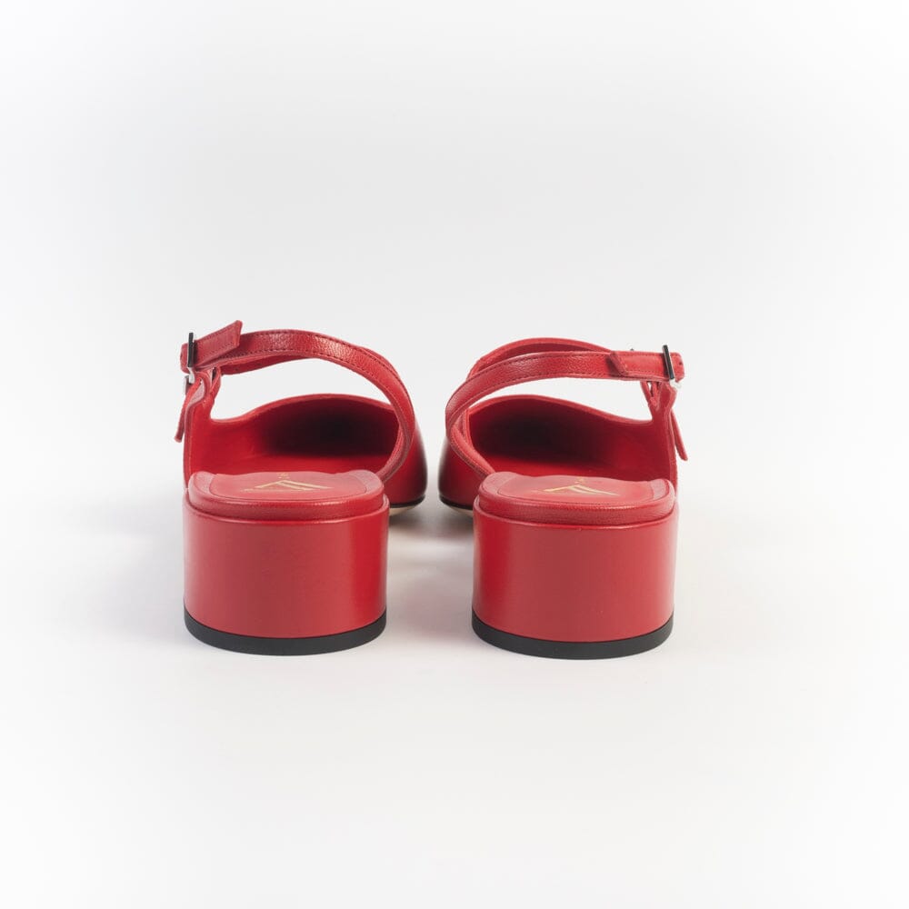 GIAMPAOLO VIOZZI - Sling Back - JA231 - Nappa Rosso Scarpe Donna GIAMPAOLO VIOZZI - Collezione Donna