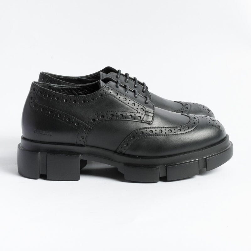 COPENHAGEN - Allacciata - 565 - Pelle Nero Scarpe Donna COPENHAGEN