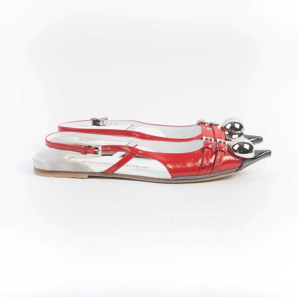 DOVE NUOTANO GLI SQUALI - Sling Back 5577 - Rosso Scarpe Donna DOVE NUOTANO GLI SQUALI