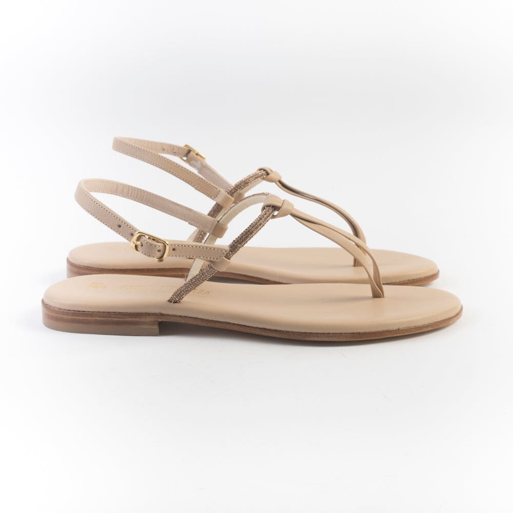 PAOLA FIORENZA - Sandali bassi infradito in microcristalli - FD05 - Ambra Scarpe Donna PAOLA FIORENZA