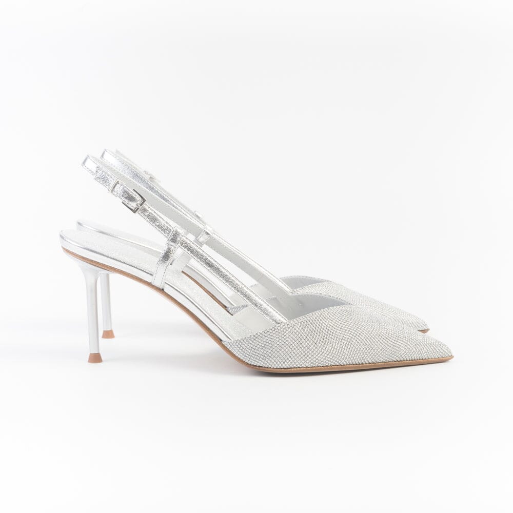 SERGIO LEVANTESI - Sling Back - GIULIA6 - Microstar Argento Scarpe Donna SERGIO LEVANTESI