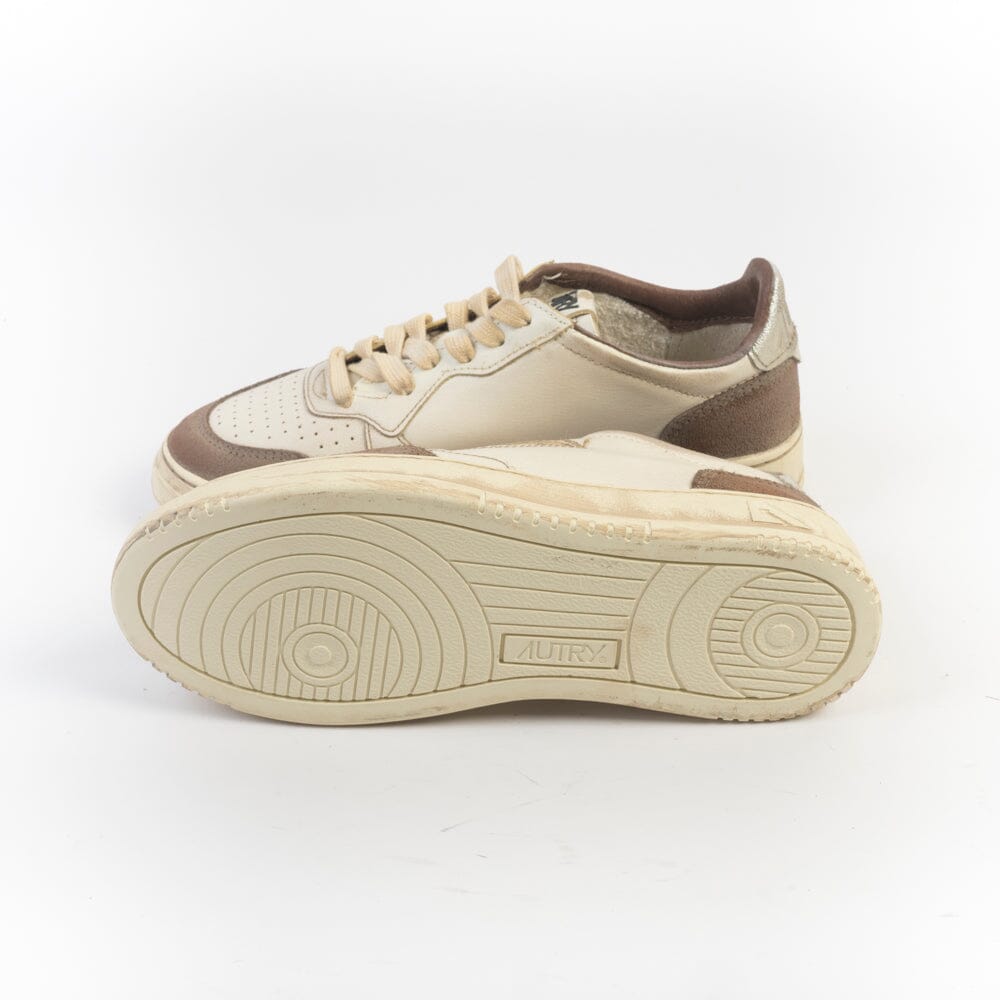 AUTRY - AVLW LS09 - Sneakers - Vintage Edition - Marrone Argento Scarpe Donna AUTRY - Collezione donna