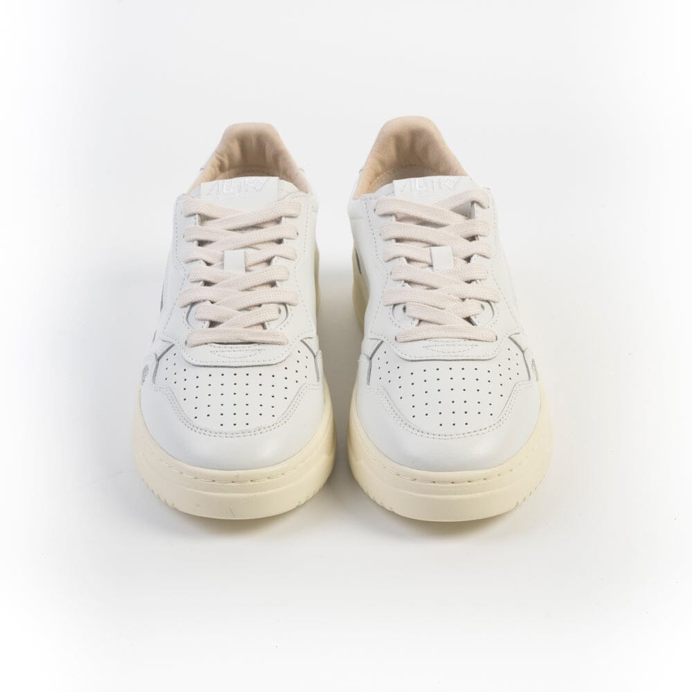 AUTRY - AULW HP02 - Sneakers LOW WOM LEA WHITE SILVER - Bianco silver Scarpe Donna AUTRY - Collezione donna