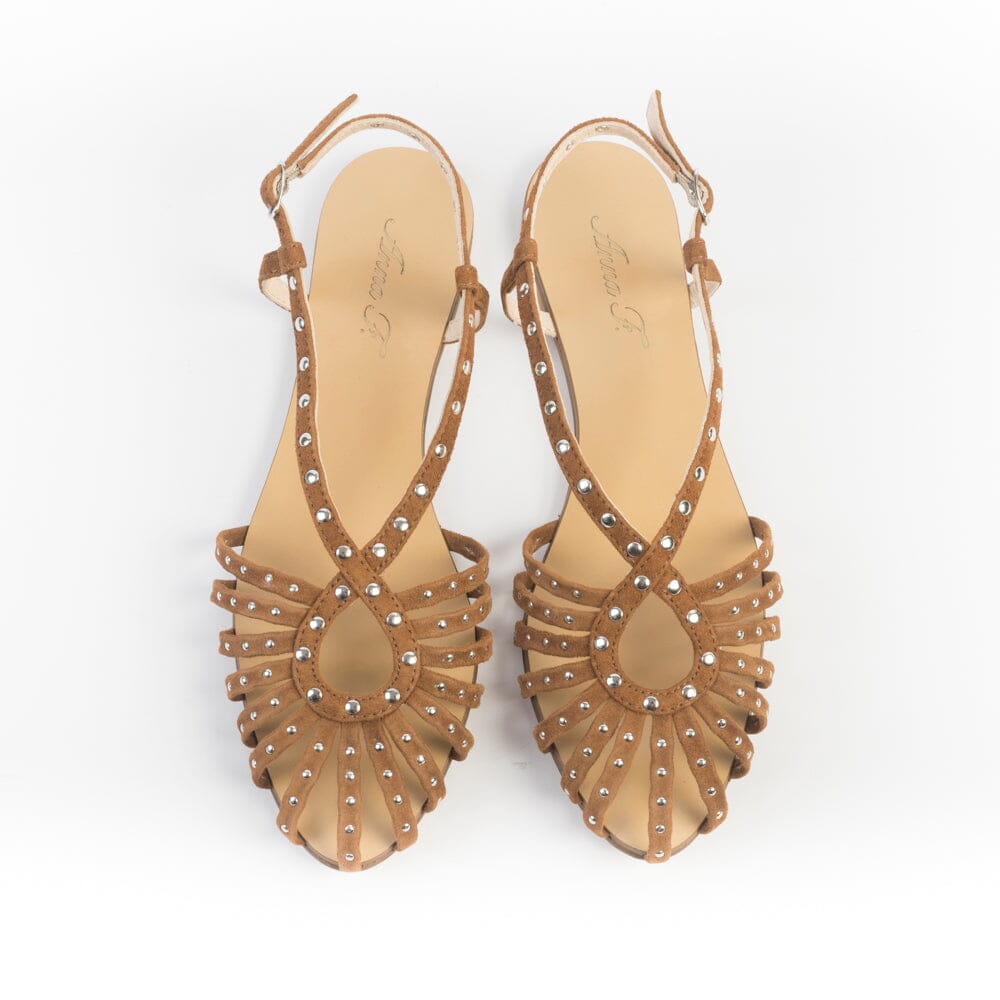 ANNA F. - Sandali 514 - Camoscio Bruciato Scarpe Donna Anna F.