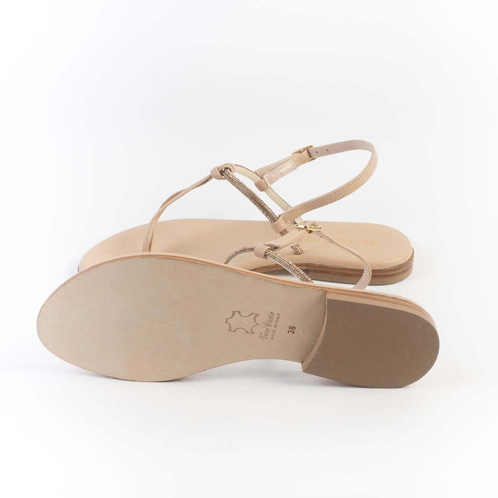 PAOLA FIORENZA - Sandali bassi infradito in microcristalli - FD05 - Ambra Scarpe Donna PAOLA FIORENZA