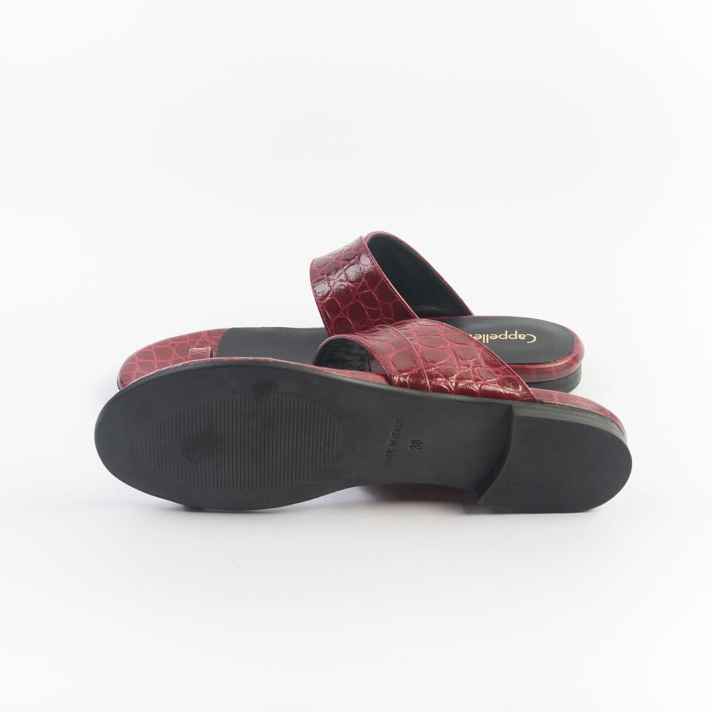 CappellettoShop - Sandali Bassi - 504 - Infradito - Rosso Scarpe Donna CAPPELLETTO 1948