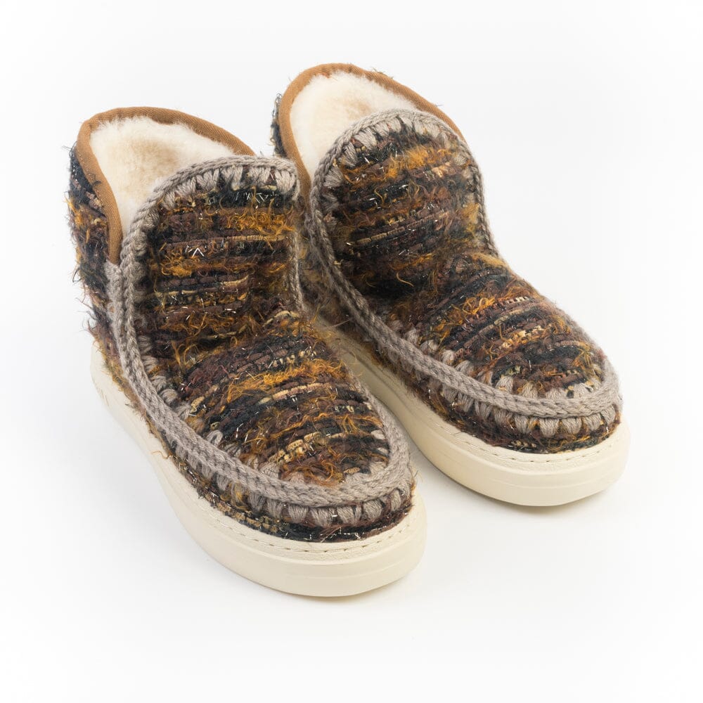 MOU - Stivaletto - Bounce - 411013K - Tweed marron multicolor Scarpe Donna Mou