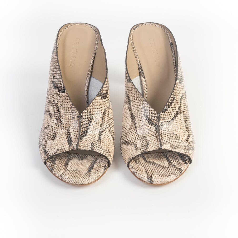 DEL CARLO - Mules - 11725 - Metis - Namibia Grano Scarpe Donna DEL CARLO