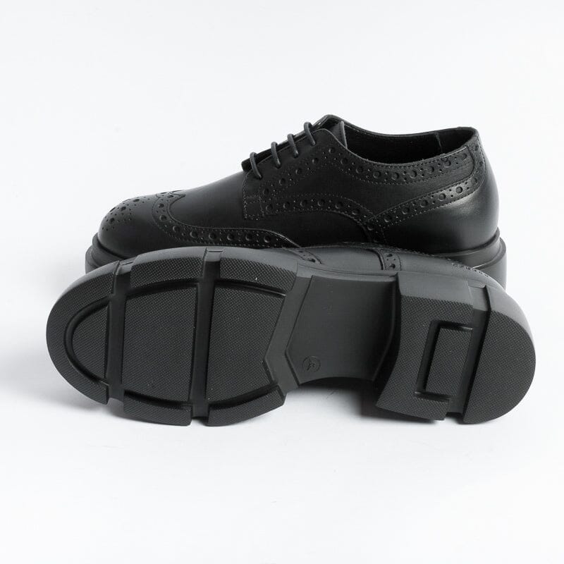 COPENHAGEN - Allacciata - 565 - Pelle Nero Scarpe Donna COPENHAGEN