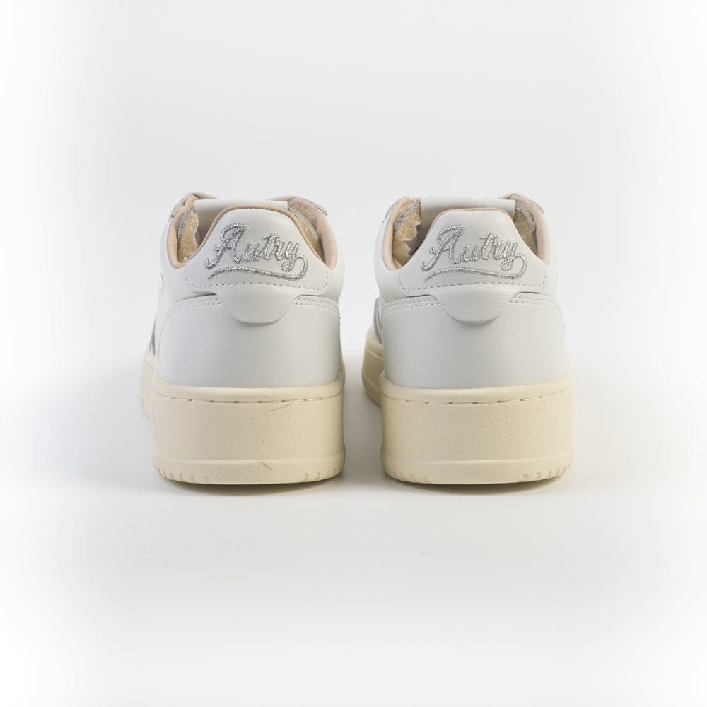 AUTRY - AULW HP02 - Sneakers LOW WOM LEA WHITE SILVER - Bianco silver Scarpe Donna AUTRY - Collezione donna