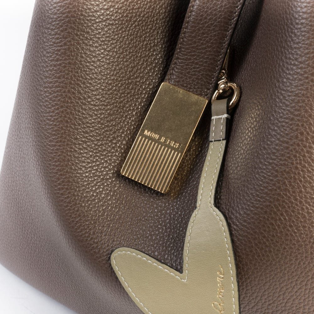 MOULIEBRE - Borsa a spalla - Teresa - Cioccolato Borse MOULIEBRE