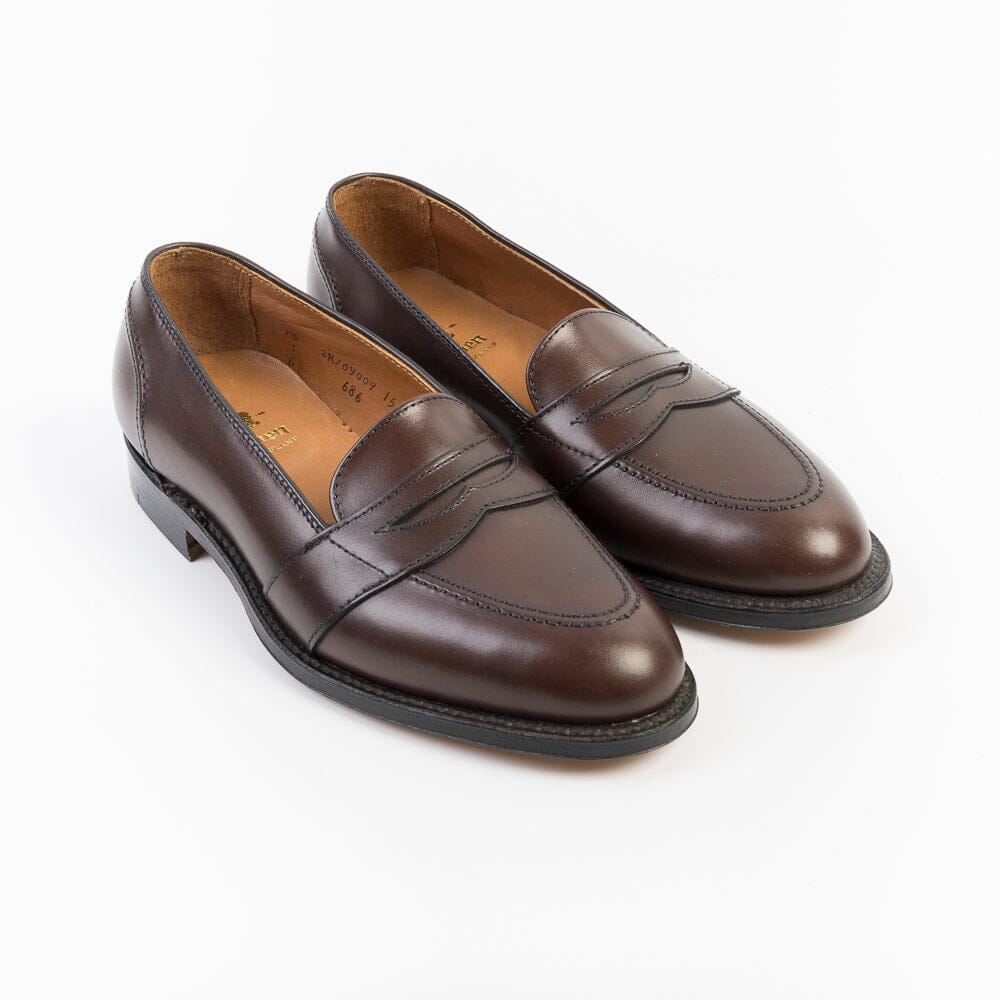 ALDEN - 686 - Mocassino Full Strap - Dark Brown Scarpe Uomo Alden