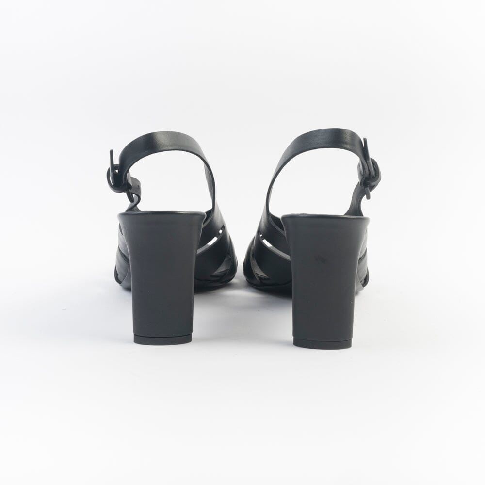 DEL CARLO - Sandali con Tacco - 11923 - Metis - Piuma Nero Scarpe Donna DEL CARLO