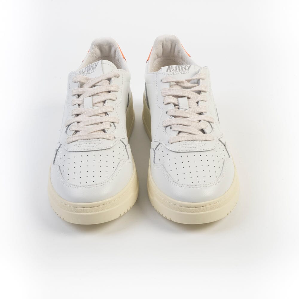 AUTRY - Sneakers Low Man - AULM LL26 - Bianco arancione Scarpe Uomo AUTRY - Collezione uomo