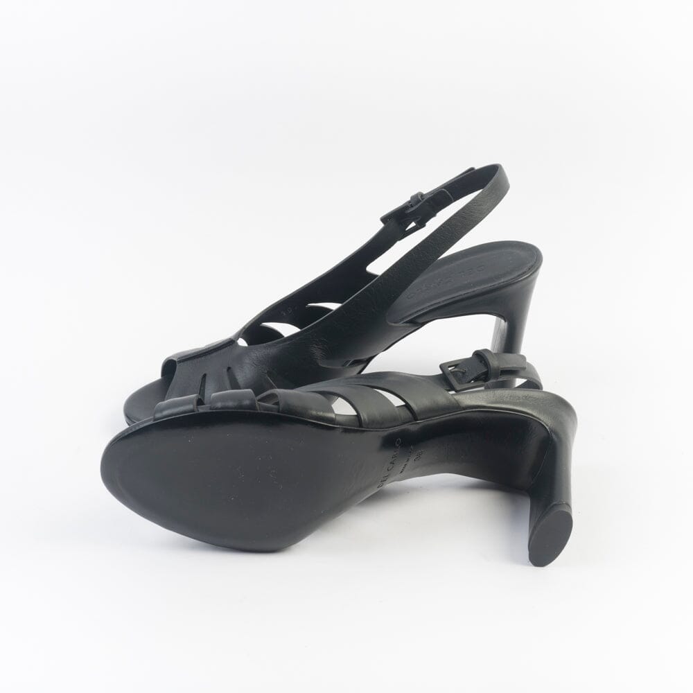 DEL CARLO - Sandali con Tacco - 11923 - Metis - Piuma Nero Scarpe Donna DEL CARLO