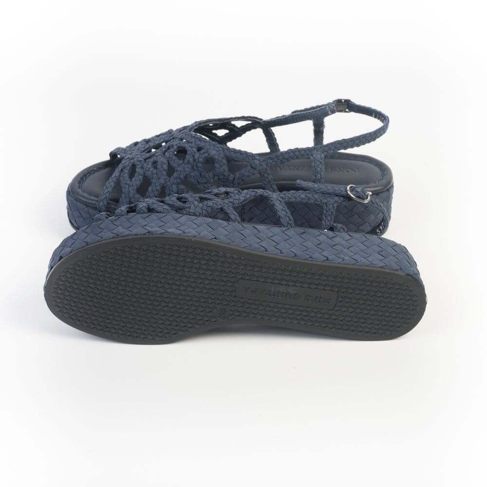 PONS QUINTANA - Sandali Zeppa - FORLI 11252 - Blu Scarpe Donna PONS QUINTANA