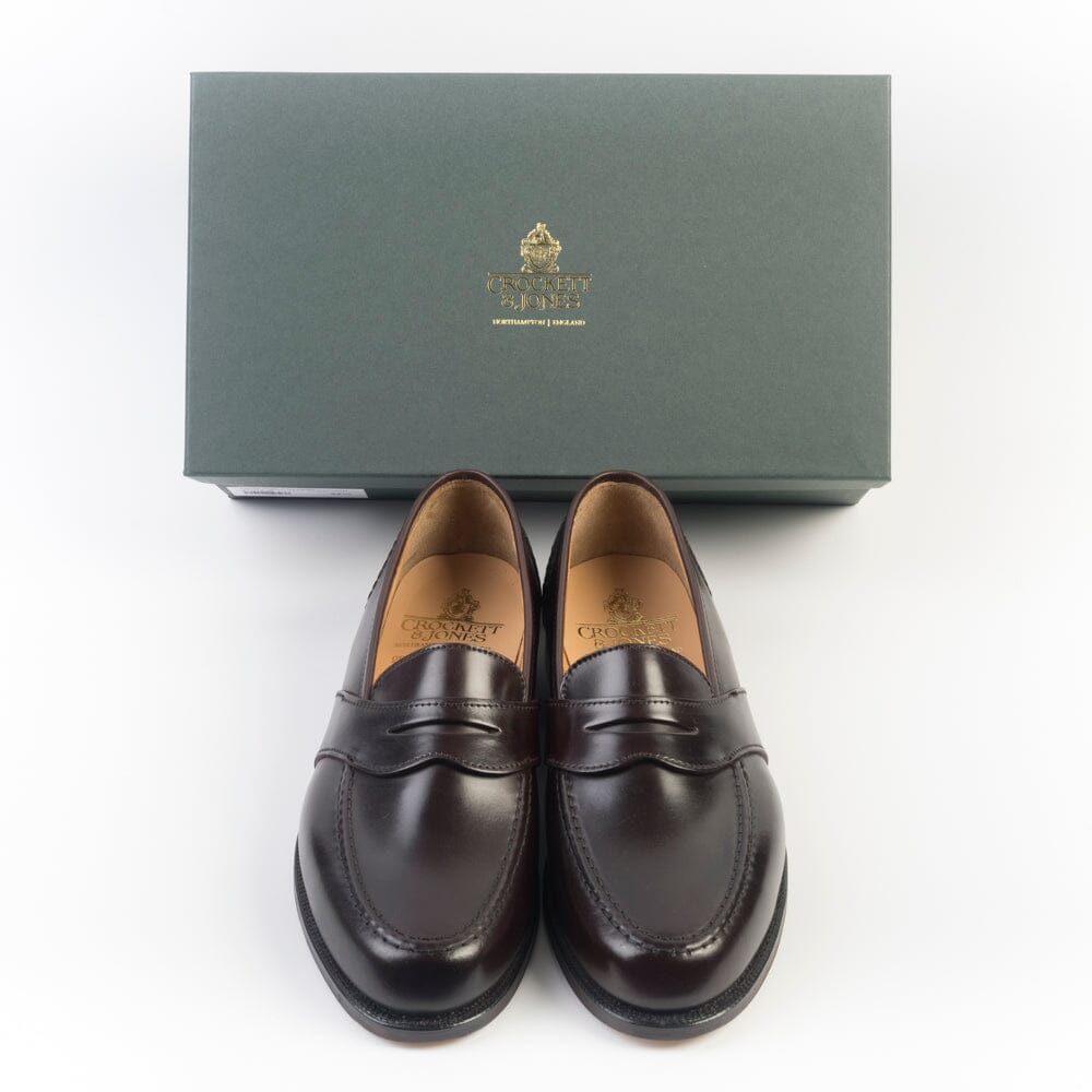 CROCKETT & JONES - Mocassino - Yale - 20296A - Cordovan Burgundy Scarpe Uomo CROCKETT & JONES