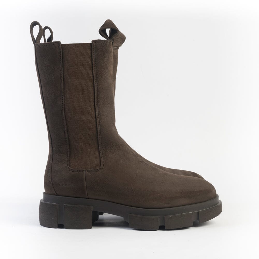 COPENHAGEN - Stivaletto - CPH 500 - Nabuc Choco Scarpe Donna COPENHAGEN