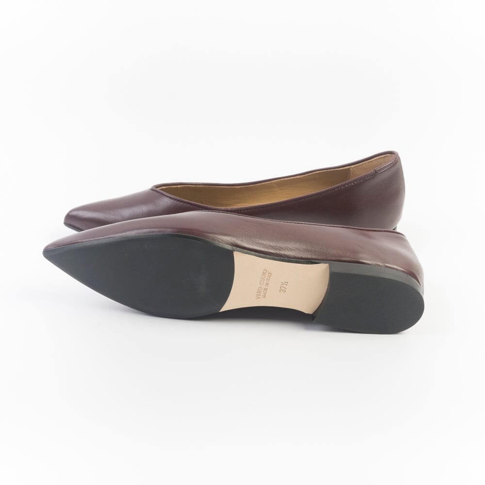 ANNA F - Ballerina - 1821 - Pelle Bordeaux Scarpe Donna Anna F.