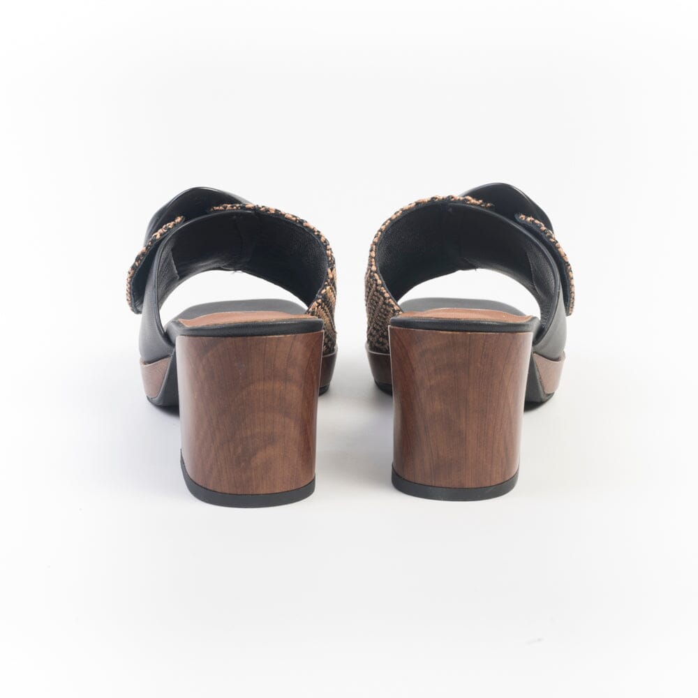 NOAH HARMON - Mule con tacco - Rose - 9738 - Bicolor nero Scarpe Donna NOAH HARMON - Collezione Donna