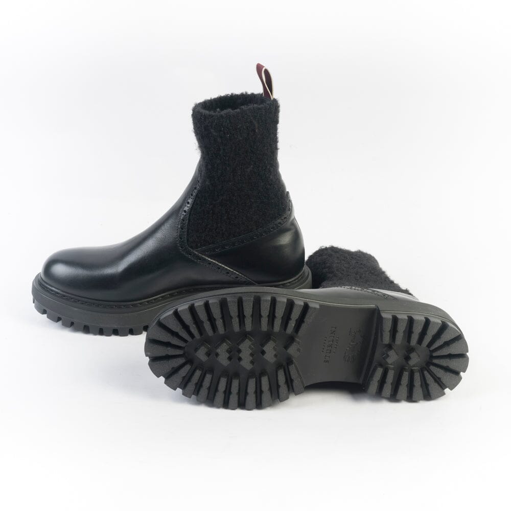 STURLINI - Stivaletto - D0605 - Lana Nero Scarpe Donna STURLINI