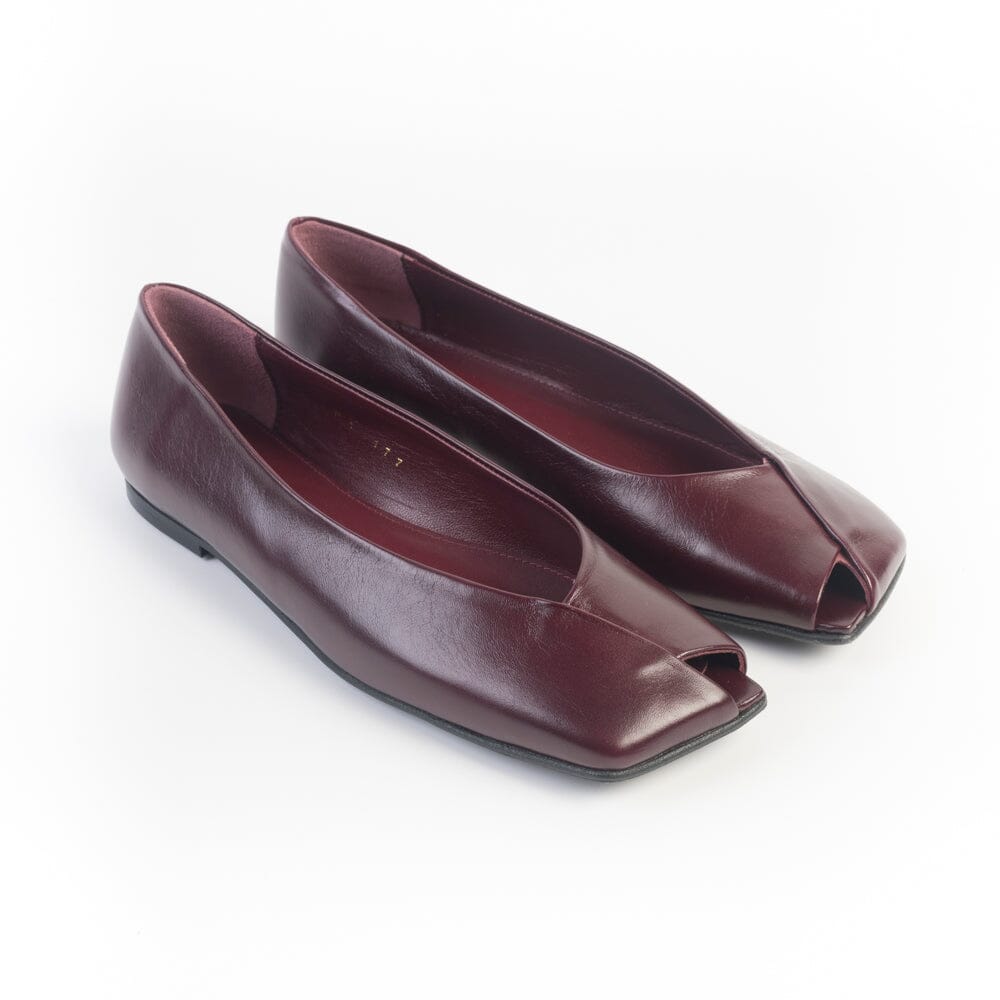 ALOHAS - Ballerina Katia - Pelle Burgundy Scarpe Donna ALOHAS