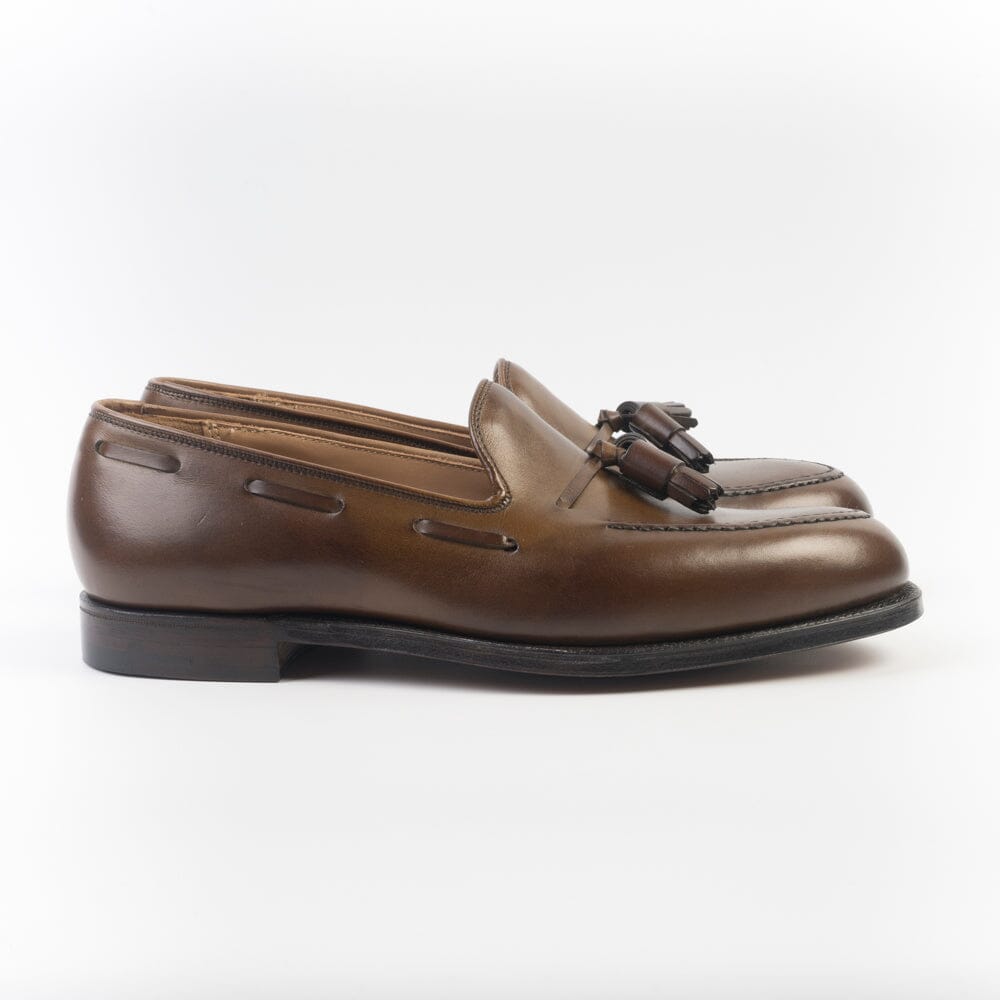 CROCKETT & JONES - Mocassino - Cavendish 29376A - Pelle Marrone Caffè Scarpe Uomo CROCKETT & JONES
