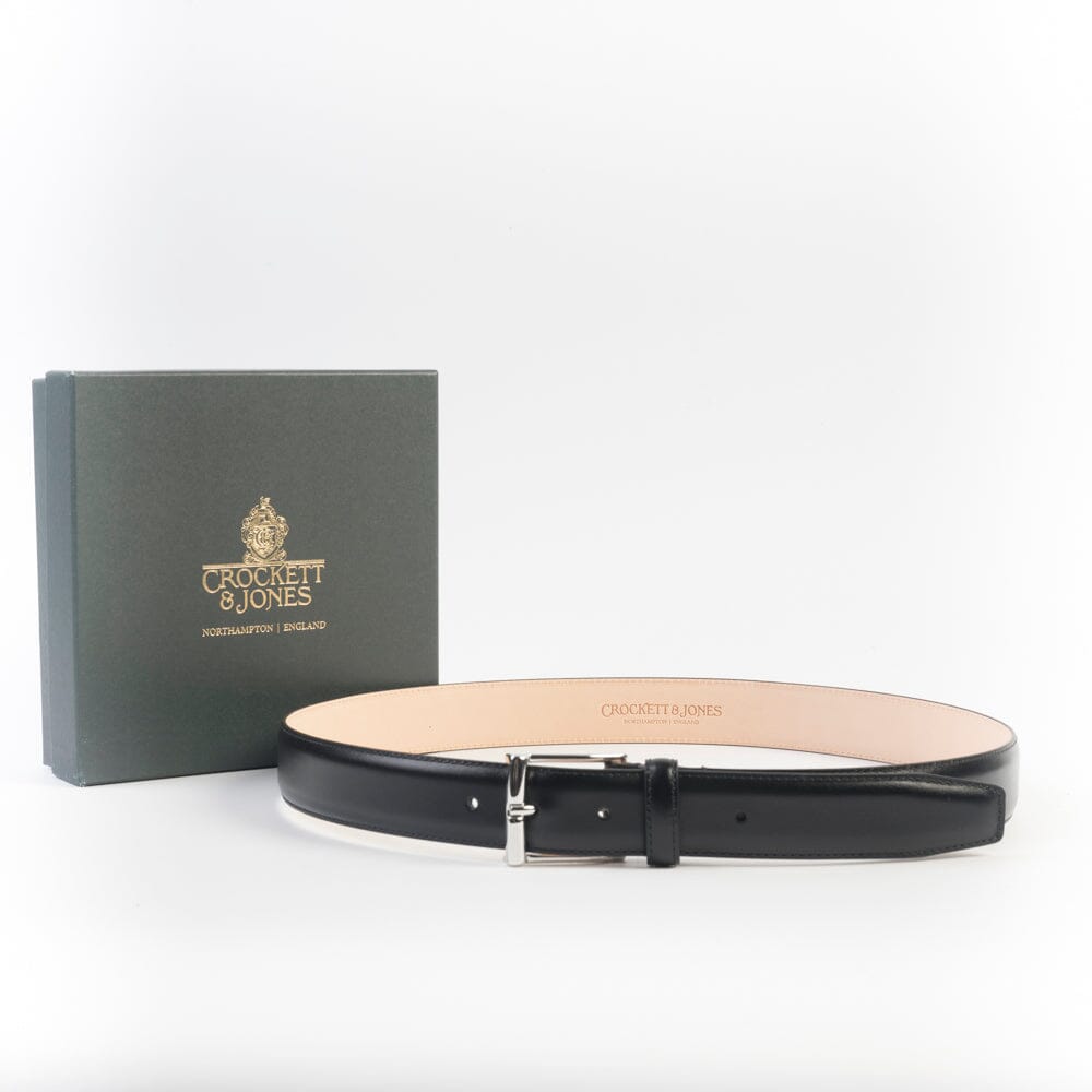 CROCKETT & JONES - Belt - Black Leather