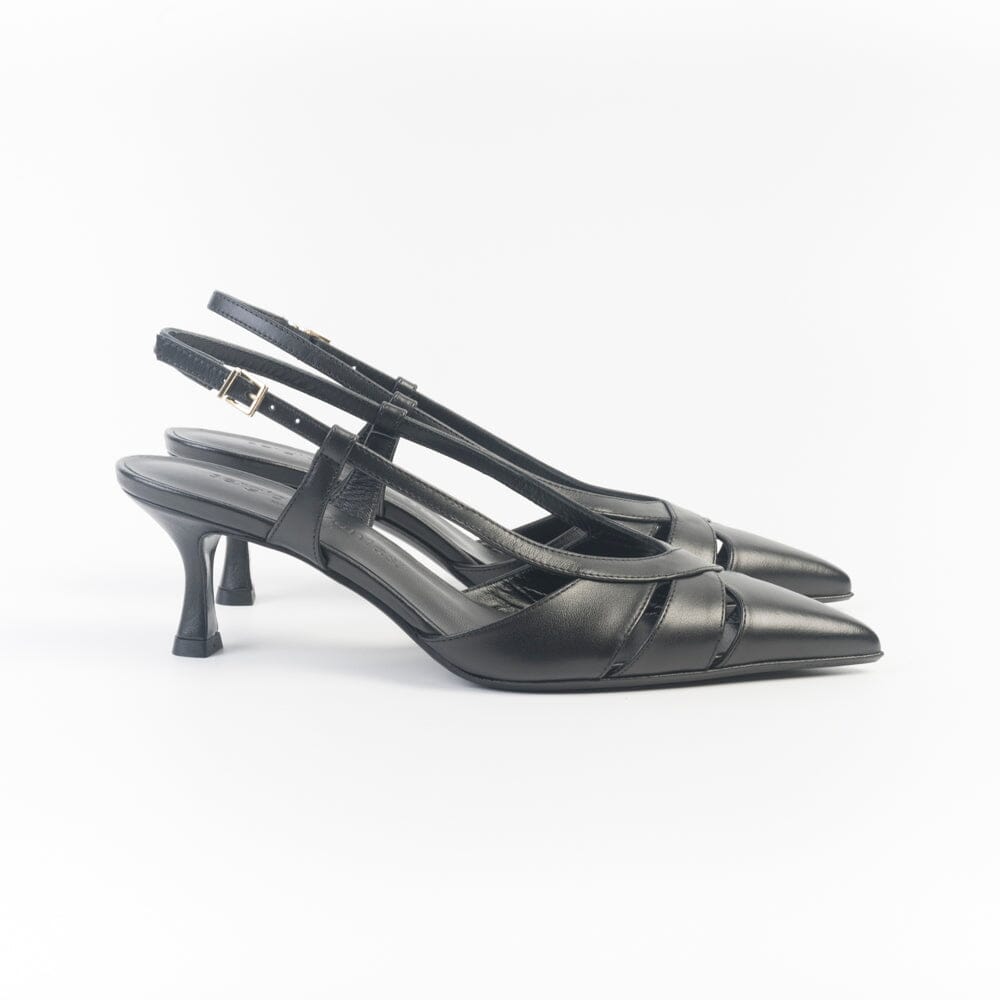 SERGIO LEVANTESI - Sling Back - EDDA6 - Nero Scarpe Donna SERGIO LEVANTESI