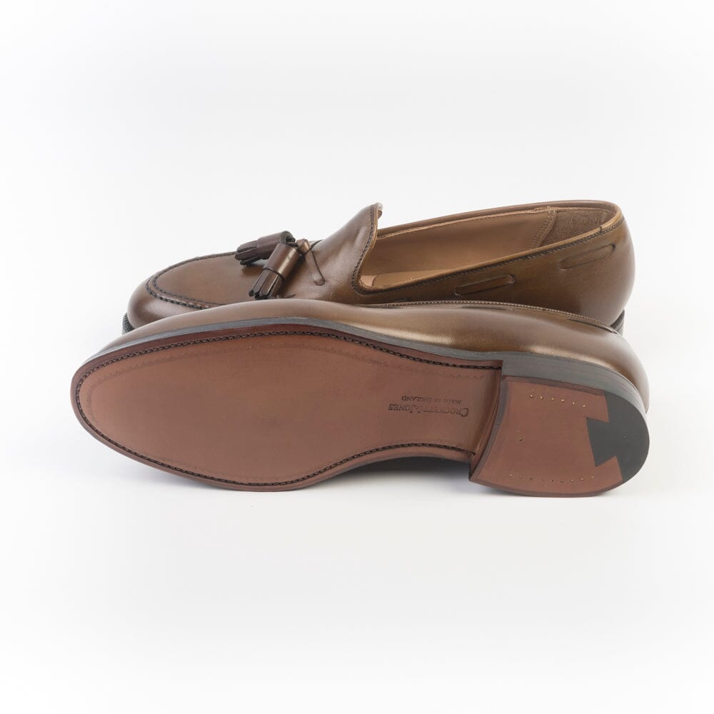 CROCKETT & JONES - Mocassino - Cavendish 29376A - Pelle Marrone Caffè Scarpe Uomo CROCKETT & JONES
