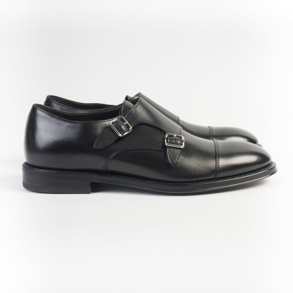 HENDERSON - Doppia Fibbia - 76413 - Nero Scarpe Uomo HENDERSON